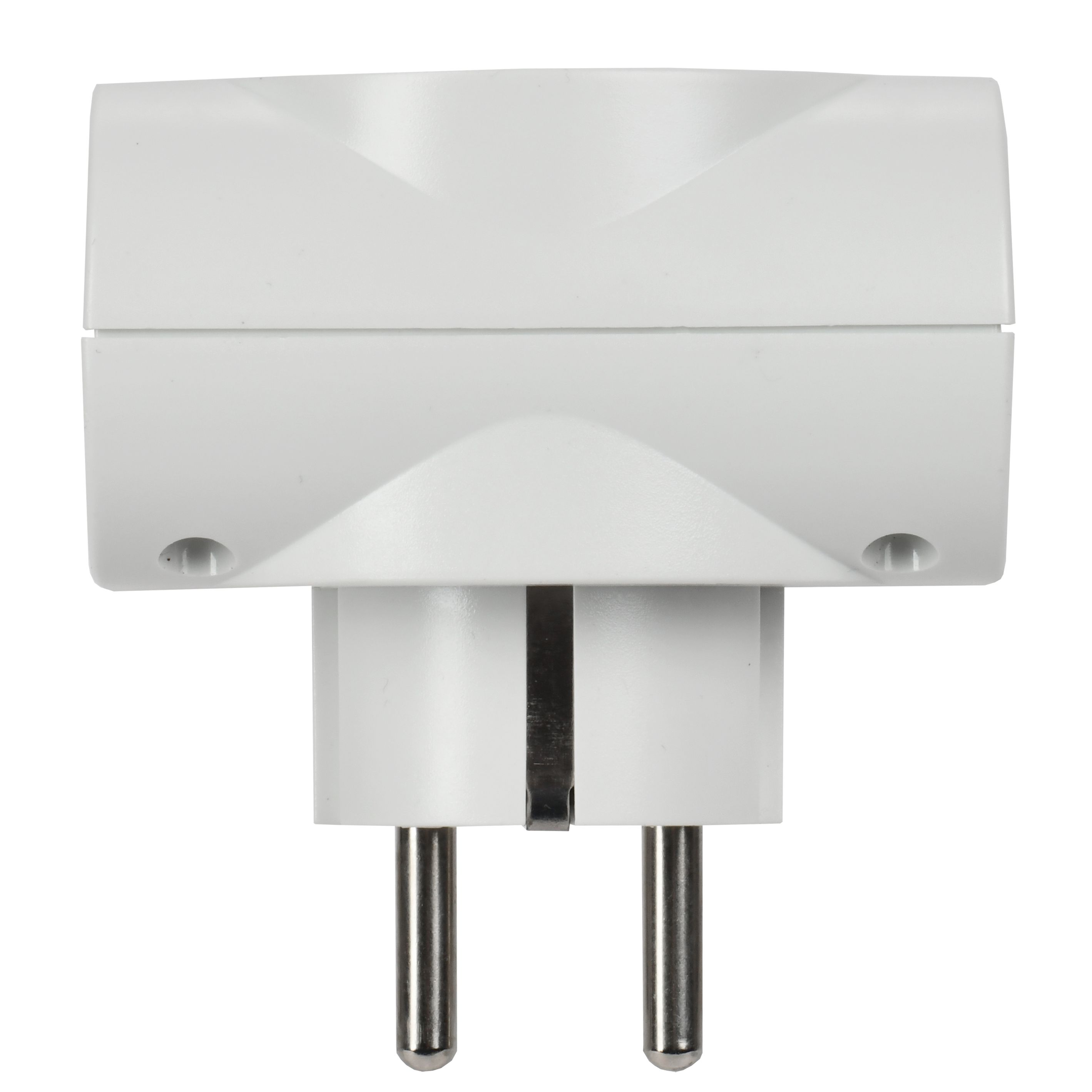            Адаптер Т-03/01 1 нүктелі 2P+PE 16А 2хUSB A+C 20Вт тіреуішпен, ақ-қара IEK    