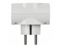             Адаптер Т-03/01 1 нүктелі 2P+PE 16А 2хUSB A+C 20Вт тіреуішпен, ақ-қара IEK    