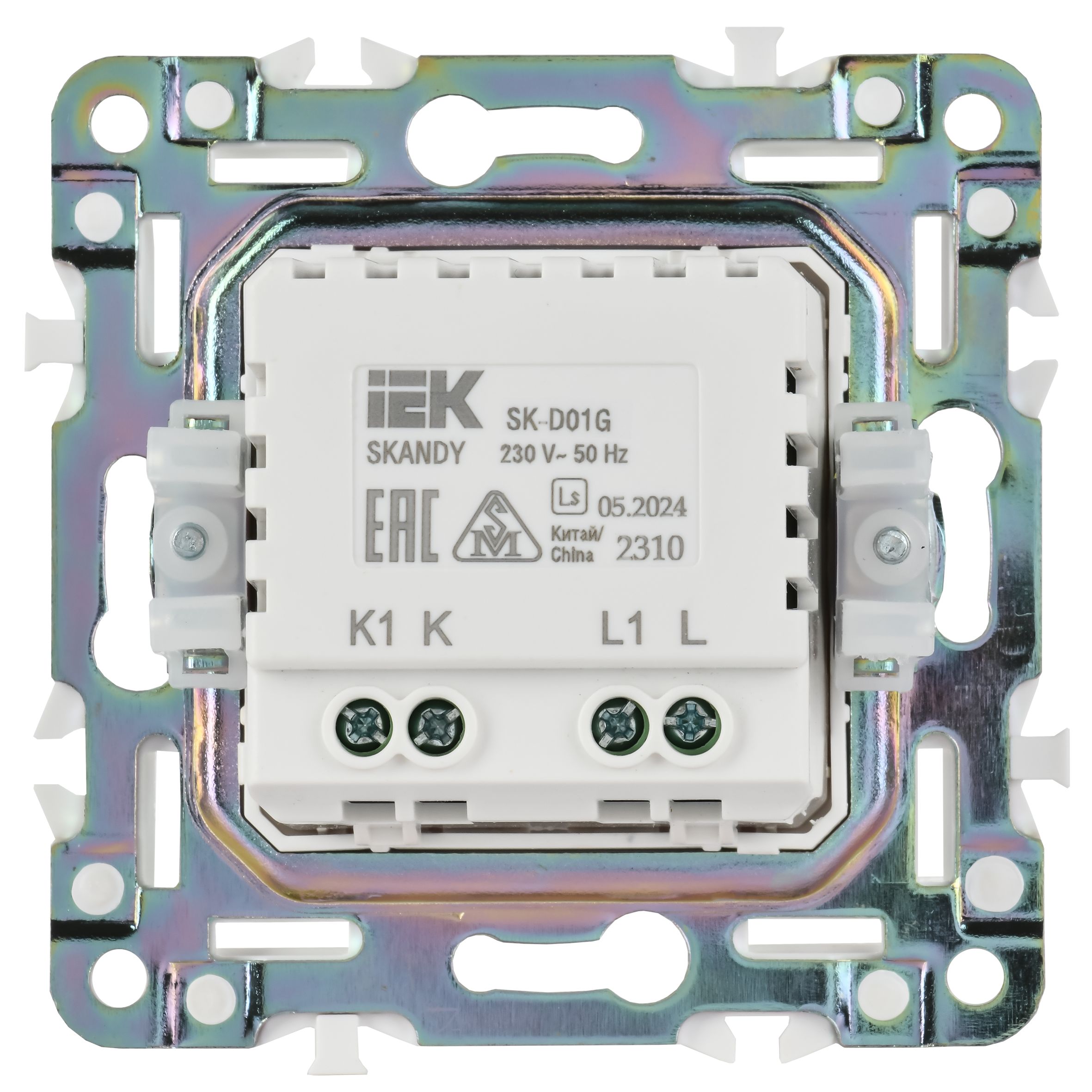             SKANDY Жарық реттегіш, айналмалы 600Вт SK-D01G графит IEK    
