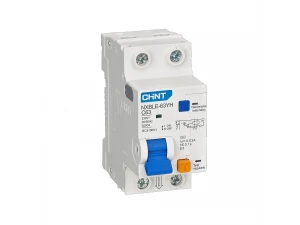 Дифференциальный автоматический выключатель NXBLE-63YH 1P+N C50 100mA тип AC, 6kA (R) CHINT 515412