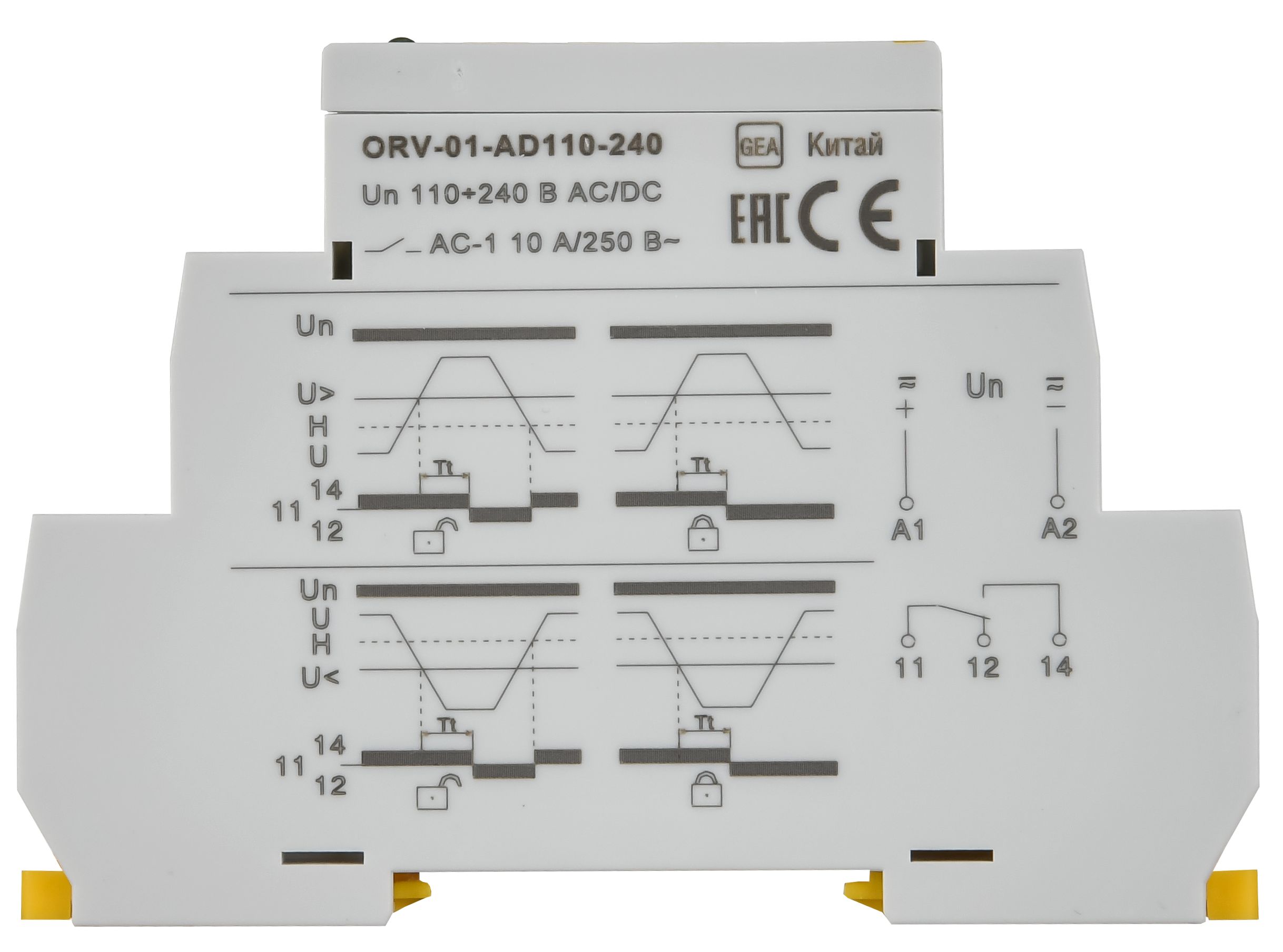             Кернеу релесі ORV. 1ф 110-240 В AC/DC ИЭК    