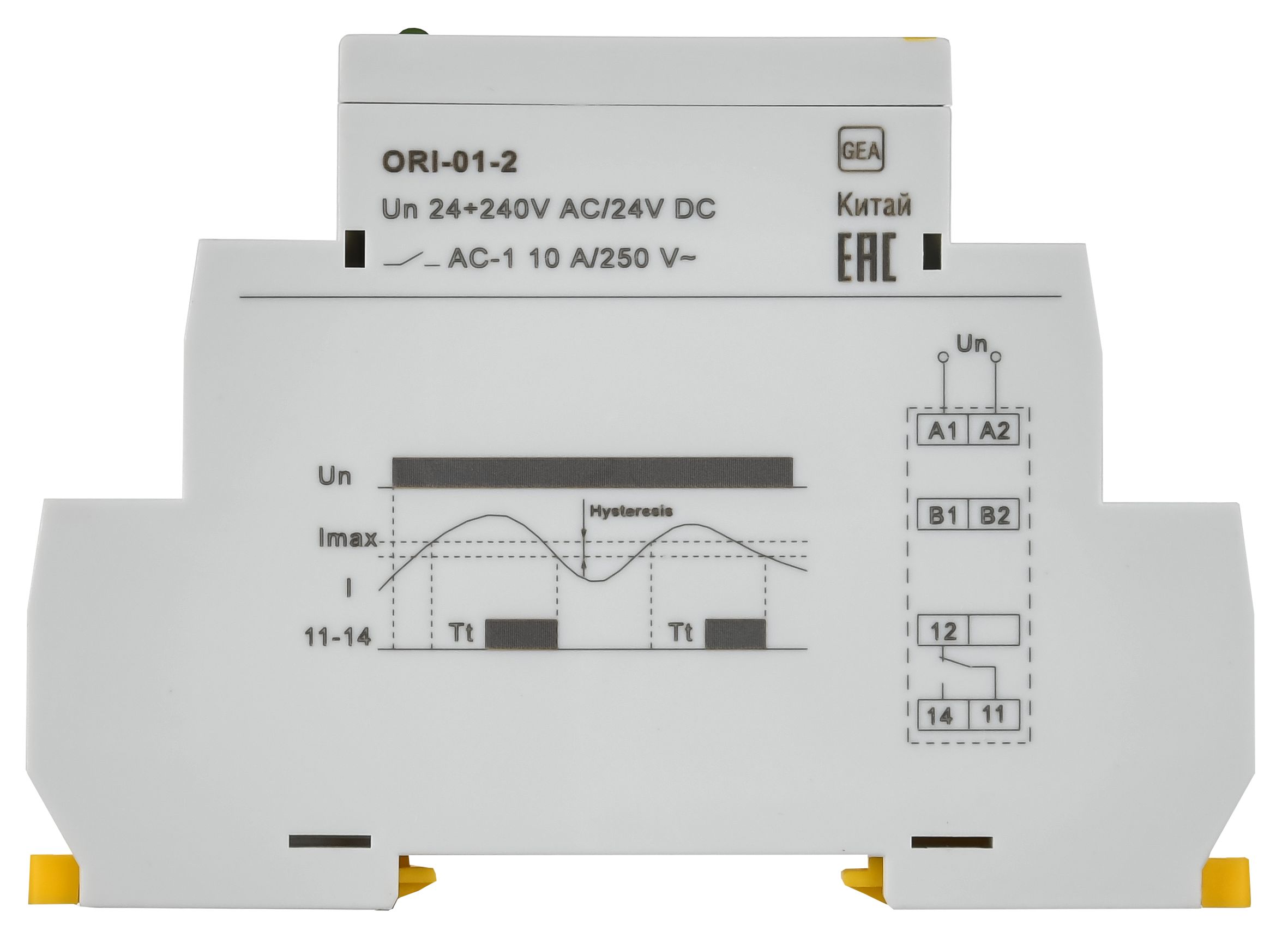             Токты басқару релесі ORI 0.2-2A 24-240В AC/24В DC ИЭК    